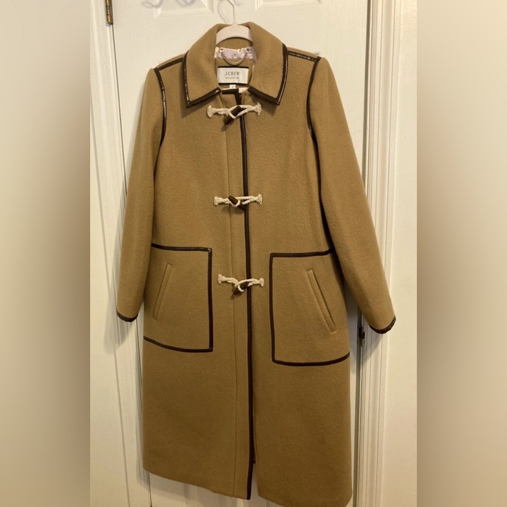 J. Crew Collection toggle coat in Italian fall blanket wool size 0 NWOT
